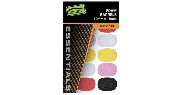 FOX - Pěnové válečky Edges Essentrials Foam Barrels Mixed Colour 10x15 mm 10 ks