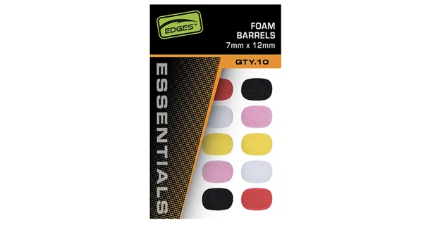 FOX - Pěnové válečky Edges Essentrials Foam Barrels Mixed Colour 7x12 mm 10 ks