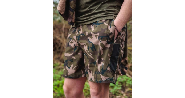FOX - Plavecké kraťasy Black Camo LW Swim Shorts vel. 3XL