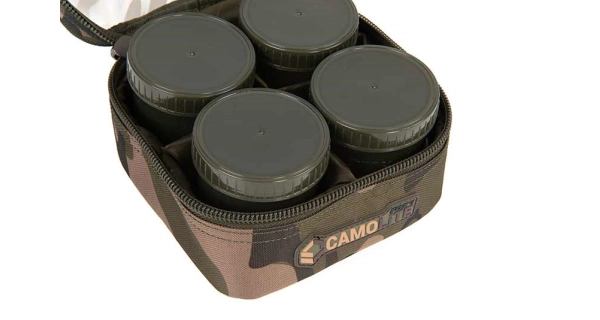 FOX - Pouzdro na nástrahy Camolite 6 Pot Hookbait Case