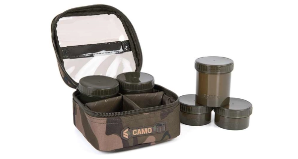 FOX - Pouzdro na nástrahy Camolite 6 Pot Hookbait Case