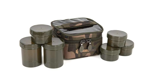 FOX - Pouzdro na nástrahy Camolite 6 Pot Hookbait Case
