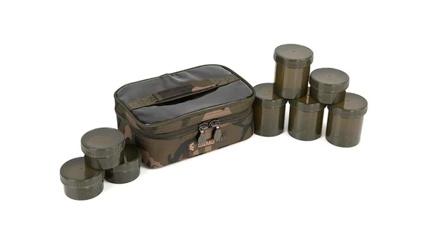 FOX - Pouzdro na nástrahy Camolite 8 Pot Hookbait Case