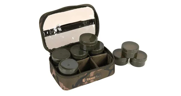 FOX - Pouzdro na nástrahy Camolite 8 Pot Hookbait Case