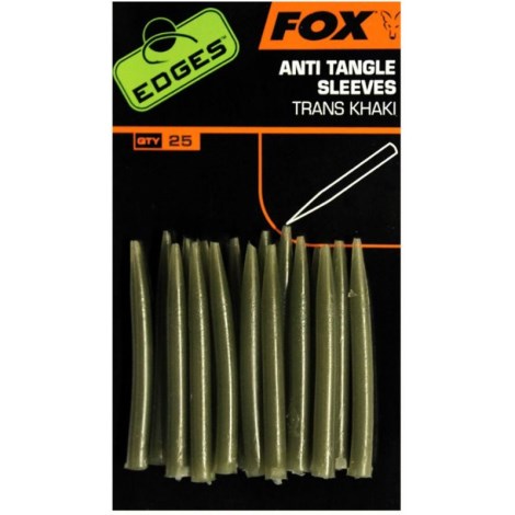 FOX - Převlek edges Anti Tangle Sleeves Khaki 25 ks