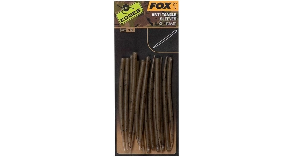 FOX - Převleky Edges Camo Anti Tangle Sleeves XL 15 ks 6 cm