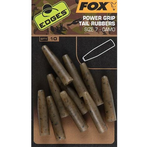 FOX - Převleky Edges Camo Powergrip Tail Rubbers 10 ks vel. 7