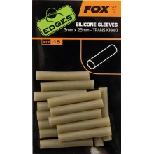 FOX - Převleky Edges Silicone Sleeves 3x25 mm Trans Khaki 15 ks
