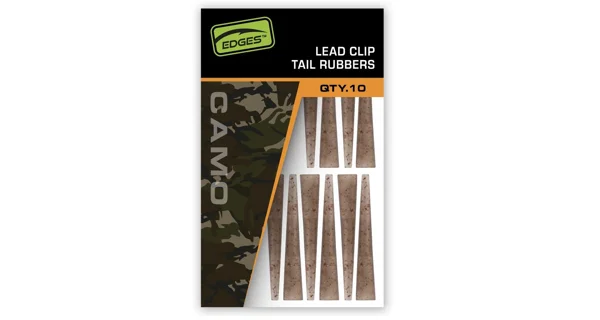 FOX - Převleky na závěsky Edges Camo Lead Clip Tail Rubbers 10 ks