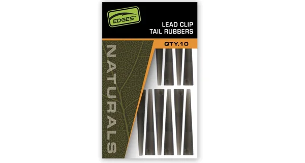 FOX - Převleky na závěsky Edges Naturals Lead Clip Tail Rubbers 10 ks