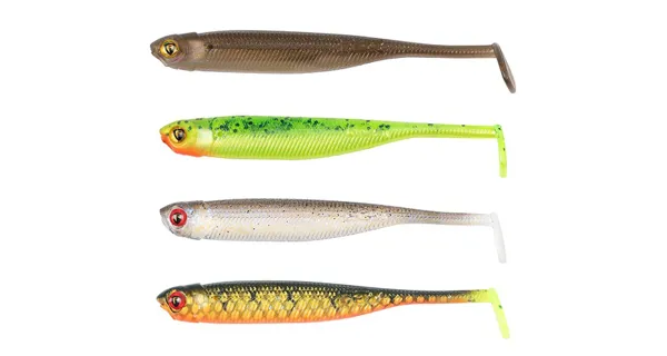FOX RAGE - Gumová nástraha Mini Tiddler Mixed Colour Packs 7 cm 4 ks