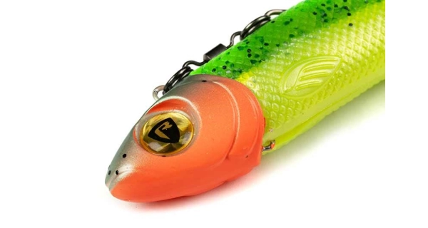 FOX RAGE - Gumová nástraha Pelagic Ready Rig Slick Fast Lemon Tiger 18 cm 40 g