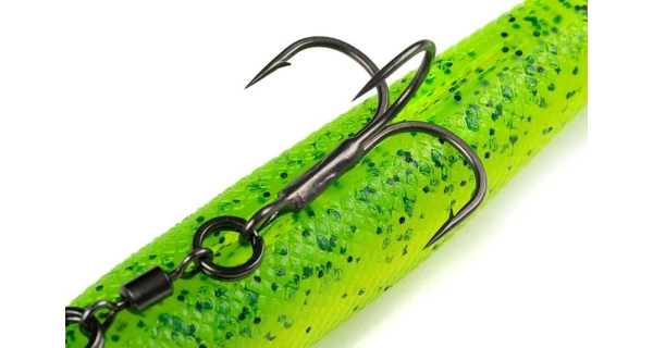 FOX RAGE - Gumová nástraha Pelagic Ready Rig Slick Finesse Lemon Tiger 16 cm 40 g