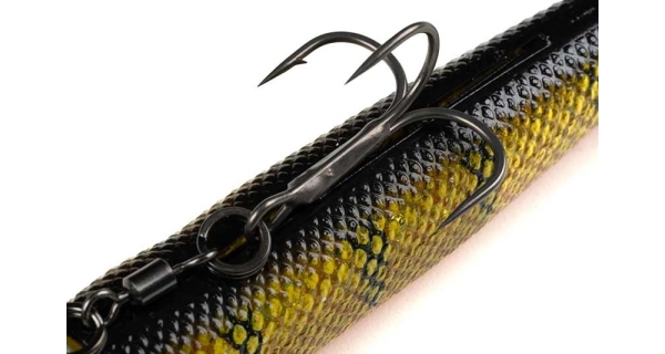 FOX RAGE - Gumová nástraha Pelagic Ready Rig Slick Finesse Natural Perch 16 cm 40 g
