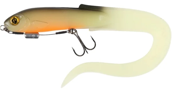 FOX RAGE - Gumová nástraha Slick Eel Loaded UV Hot Olive vel. 2 21 cm