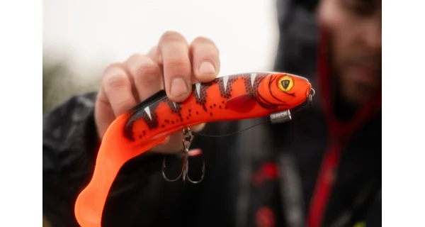 FOX RAGE - Gumová nástraha Slick Eel Loaded UV Hot Olive vel. 2 21 cm