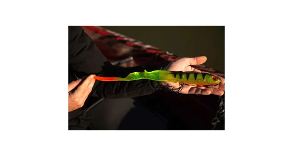 FOX RAGE - Gumová nástraha Slick Eel Loaded UV Hot Olive vel. 3/0 35 cm