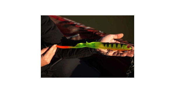 FOX RAGE - Gumová nástraha Slick Eel Loaded UV Perch vel. 3/0 35 cm