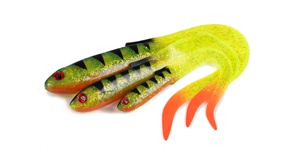 FOX RAGE - Gumová nástraha Slick Eel UV Perch 35 cm
