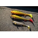 FOX RAGE - Gumová nástraha Super Slick Shad Loaded UV Golden Prey 23 cm
