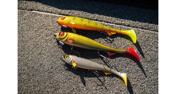 FOX RAGE - Gumová nástraha Super Slick Shad Loaded UV Natural Perch 23 cm
