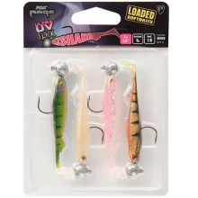 FOX RAGE - Gumová nástraha UV Slick Shad Loaded 7 cm 5 g 4 ks