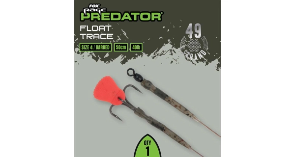 FOX RAGE - Hotový návazec Float Trace 40 lb vel. 4
