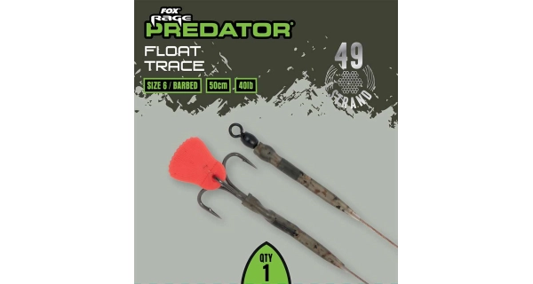 FOX RAGE - Hotový návazec Float Trace 40 lb vel. 6