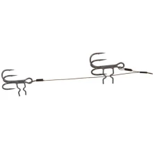 FOX RAGE - Hotový návazec Strike Point Double Stinger 18 kg vel. 1 a 2 18 cm 7 cm 2 ks