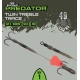 FOX RAGE - Hotový návazec Twin Treble Trace Barbed 40 lb vel. 8