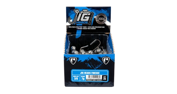 FOX RAGE - Jigová hlava Finesse Jig Heads 3 ks 7 g vel. 3/0
