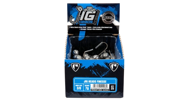 FOX RAGE - Jigová hlava Fitnesse Jig Heads vel. 2/0 15 g
