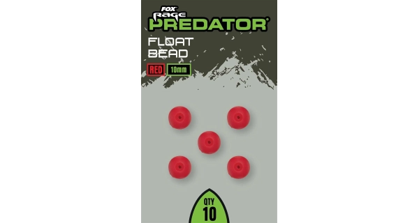 FOX RAGE - Korálky Red Float Bead 10 mm 10 ks