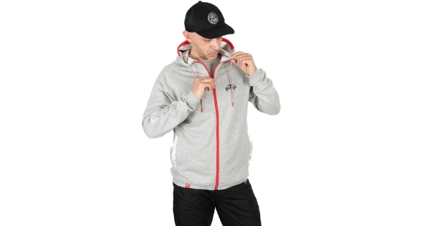FOX RAGE - Mikina Voyager Hoody světle šedá vel. M