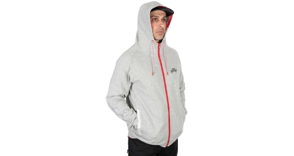 FOX RAGE - Mikina Voyager Hoody světle šedá vel. M