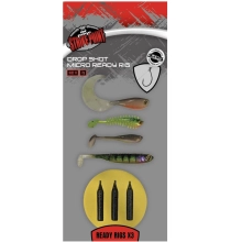 FOX RAGE - Montáž Drop Shot Micro Ready Rig vel. 6 3 ks