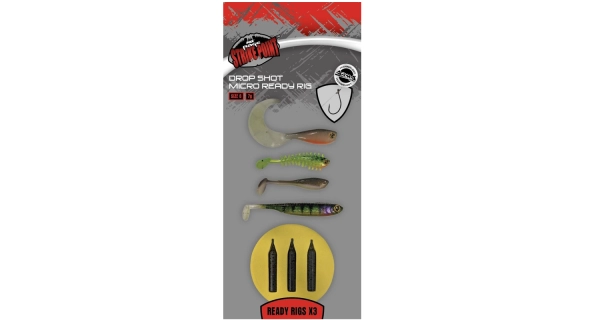 FOX RAGE - Montáž Drop Shot Micro Ready Rig vel. 6 3 ks