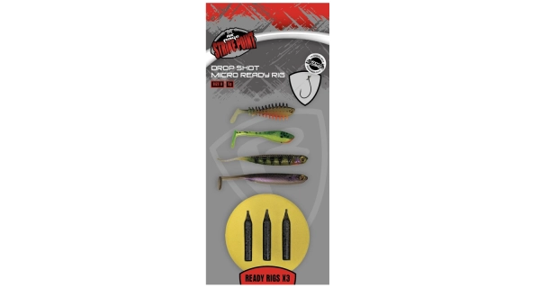 FOX RAGE - Montáž Drop Shot Micro Ready Rig vel. 8 3 ks