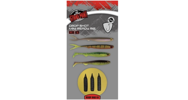 FOX RAGE - Montáž Drop Shot Mini Ready Rig vel. 2 3 ks