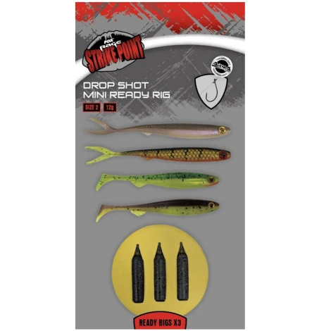 FOX RAGE - Montáž Drop Shot Mini Ready Rig vel. 2 3 ks