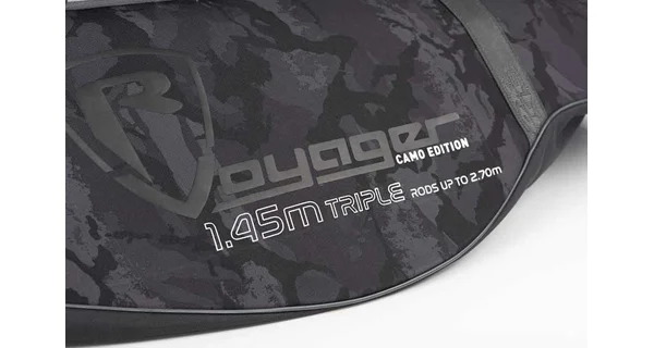 FOX RAGE - Obal na 3 pruty Voyager Camo Hard Rod Sleeve Triple 1,45 m