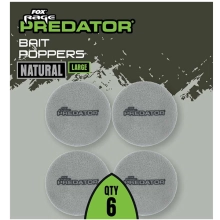 FOX RAGE - Pěnové boilie Bait Poppers Natural Large 6 ks