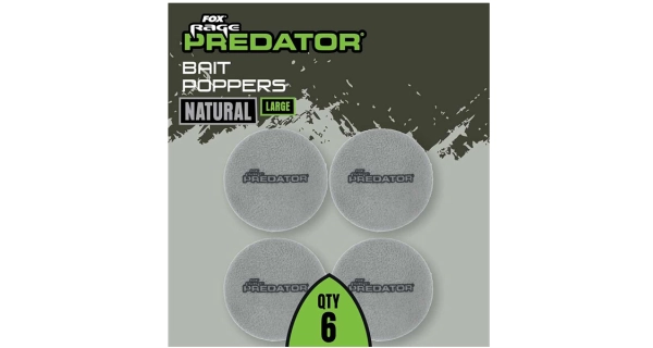 FOX RAGE - Pěnové boilie Bait Poppers Natural Large 6 ks