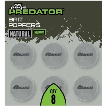 FOX RAGE - Pěnové boilie Bait Poppers Natural Medium 8 ks