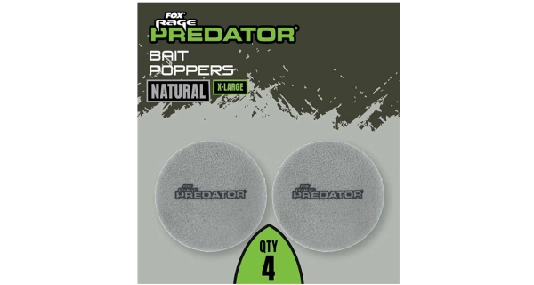 FOX RAGE - Pěnové boilie Bait Poppers Natural XL 4 ks