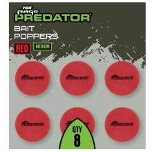 FOX RAGE - Pěnové boilie Bait Poppers Red Medium 8 ks