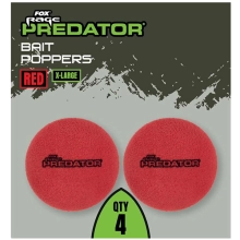 FOX RAGE - Pěnové boilie Bait Poppers Red XL 4 ks