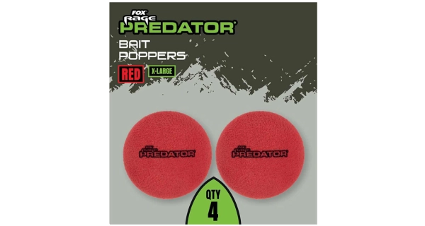 FOX RAGE - Pěnové boilie Bait Poppers Red XL 4 ks