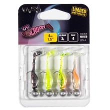 FOX RAGE - Sada nástrah Ultra UV Micro Fry Mixed Colour Lure Pack Loaded 3 g 4 cm