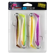 FOX RAGE - Set gumových nástrah Zander Pro Shad Loaded Mixed UV Colour Pack vel. 4/0 12 g 12 cm 4 ks